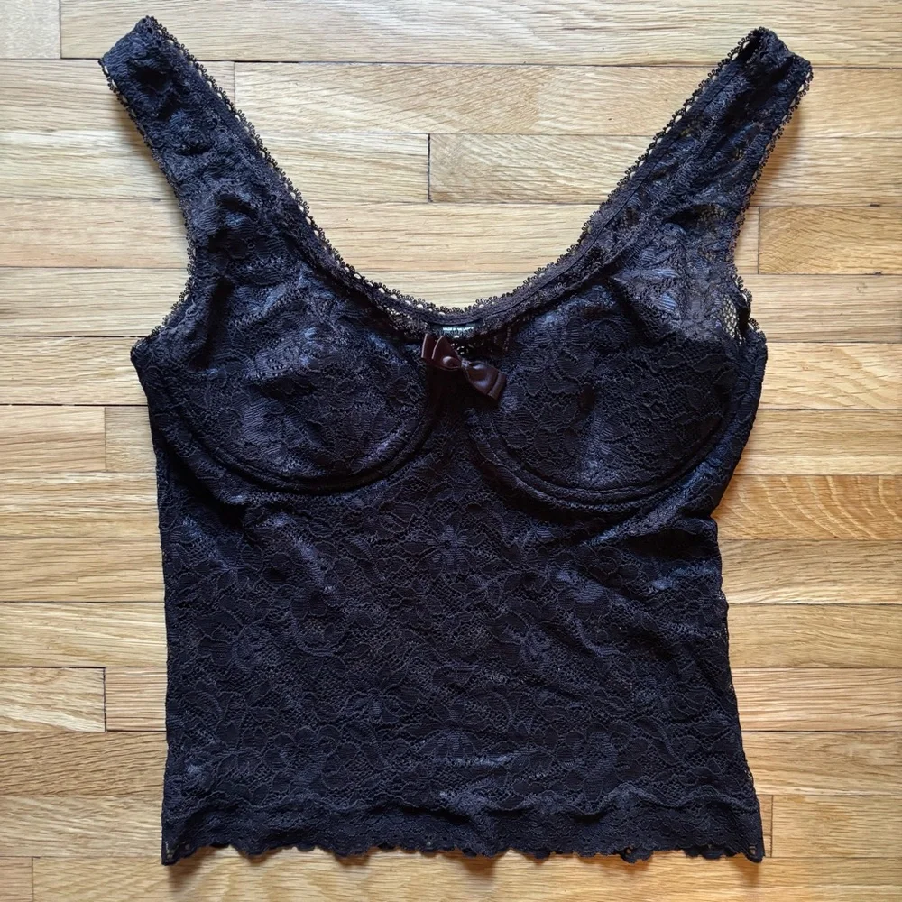 Victoria's Secret Sexy Little Things Y2K Black Underwire Cami Lace Lingerie 34C - Picture 1 of 8